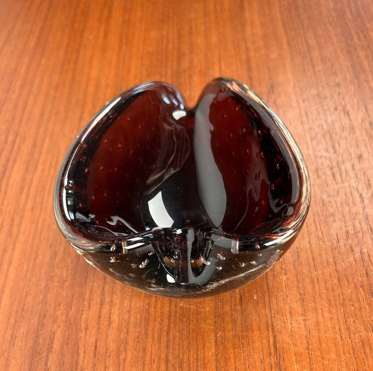 Vintage Italian Bullicante Ashtray in Murano Glass, 1970s