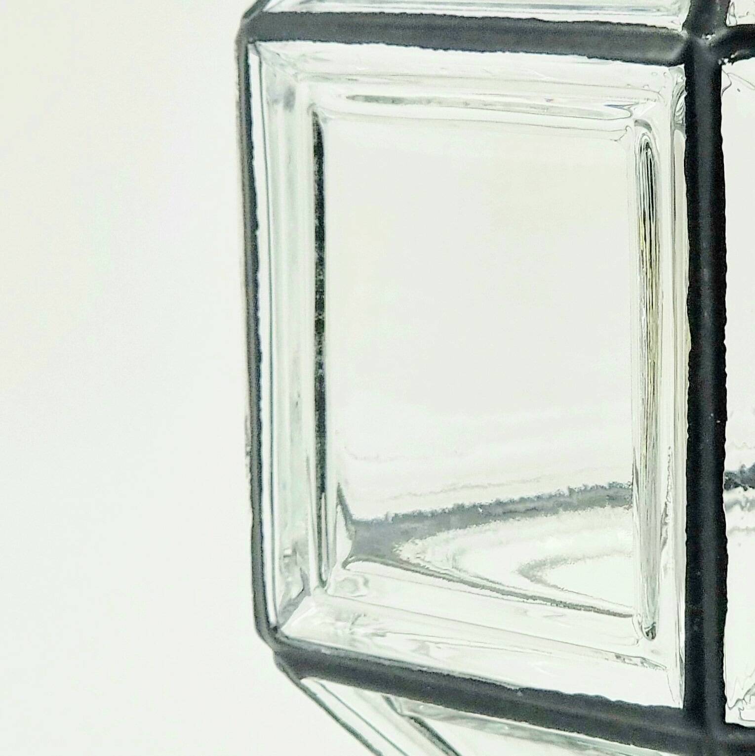 Plafonnier en verre de style mid-century de Limburg, Allemagne, années 1960/1970
