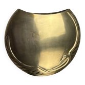 Vase en forme de cygne art déco en laiton, France, années 1960.