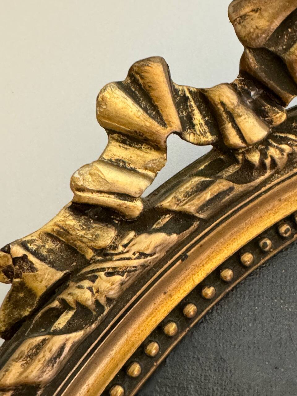 Old painting, portrait of a young boy 19th century