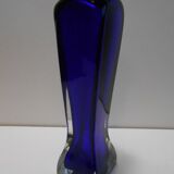 Vase soliflore vintage bleu cobalt