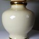 Cracked earthenware lamp Le Dauphin "Dynasty" Panama vintage 80s-90s