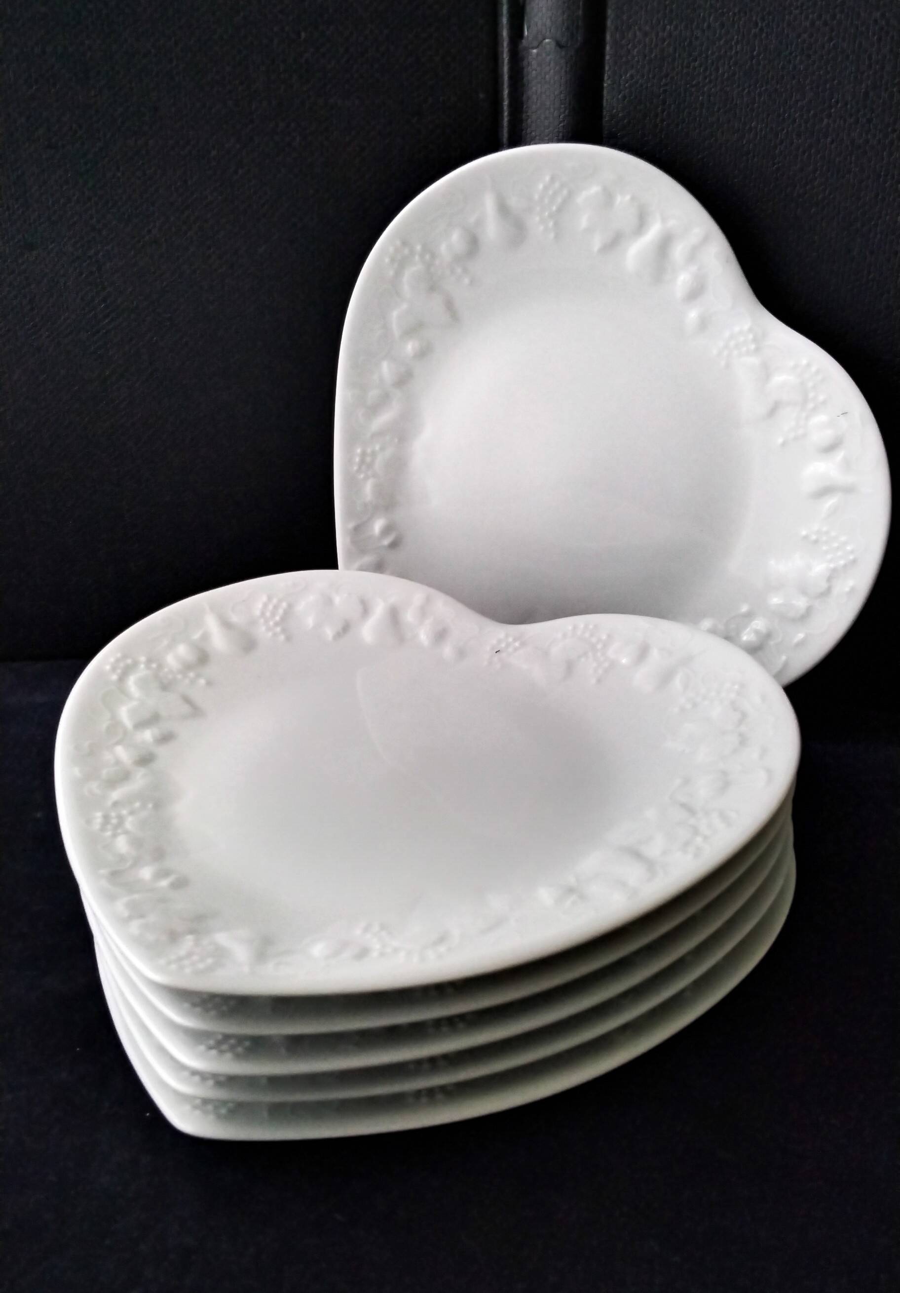 6 Assiettes à dessert Limoges Ph. Deshoulières  Modèle California