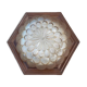 70s amber glass ceiling light