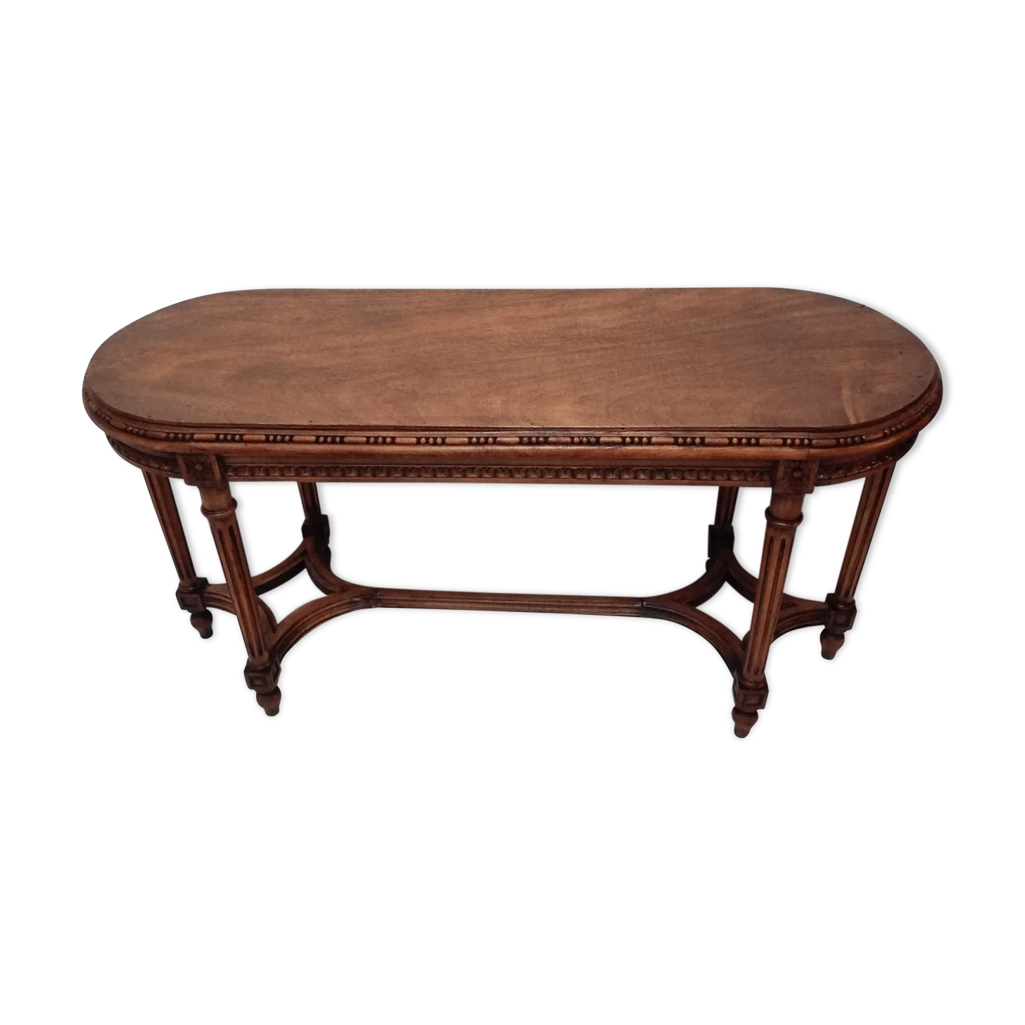 Banc de piano en chêne sculpté