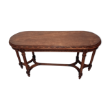 Banc de piano en chêne sculpté