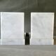 Pair of greenhouse books in white marble 60s
