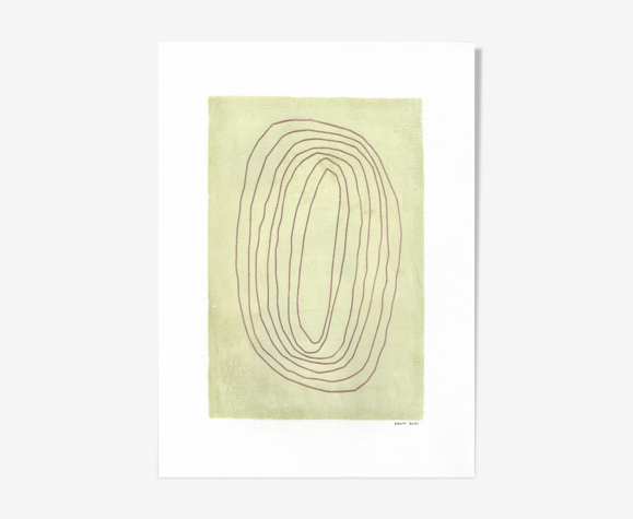 Illustration peinture sur papier • T502 • signée Eawy