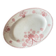 Pink plate made of iron earth
