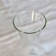 Vintage glass carafe with embossed bee motifs