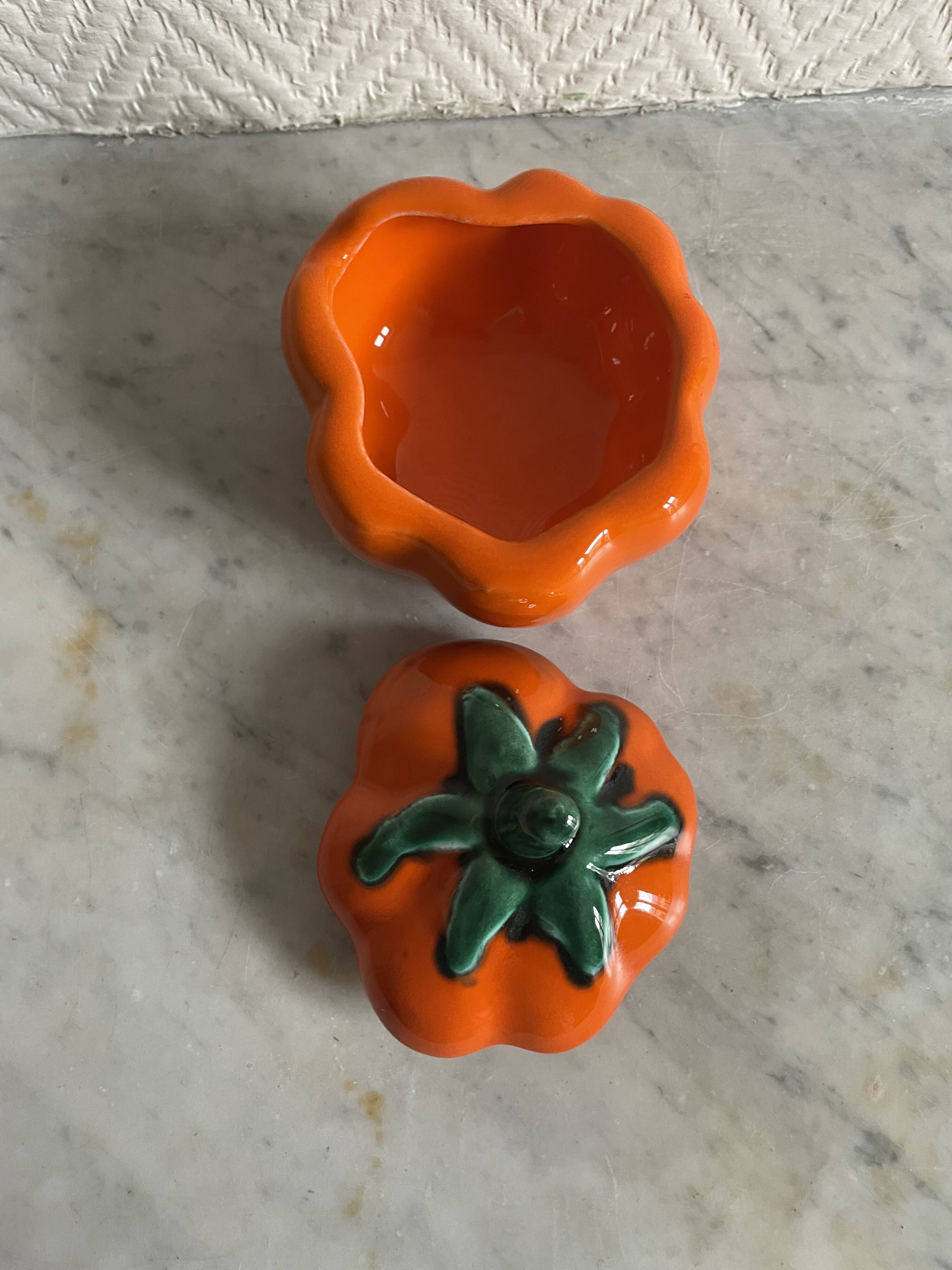 Ceramic tomato or pumpkin Vallauris