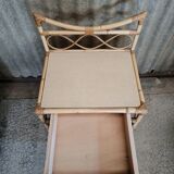 Rattan bedside table