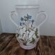 Vase 2 anses KG Luneville motif fleurs bleues