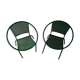 Pair of chairs half moon garden 80s Italian design