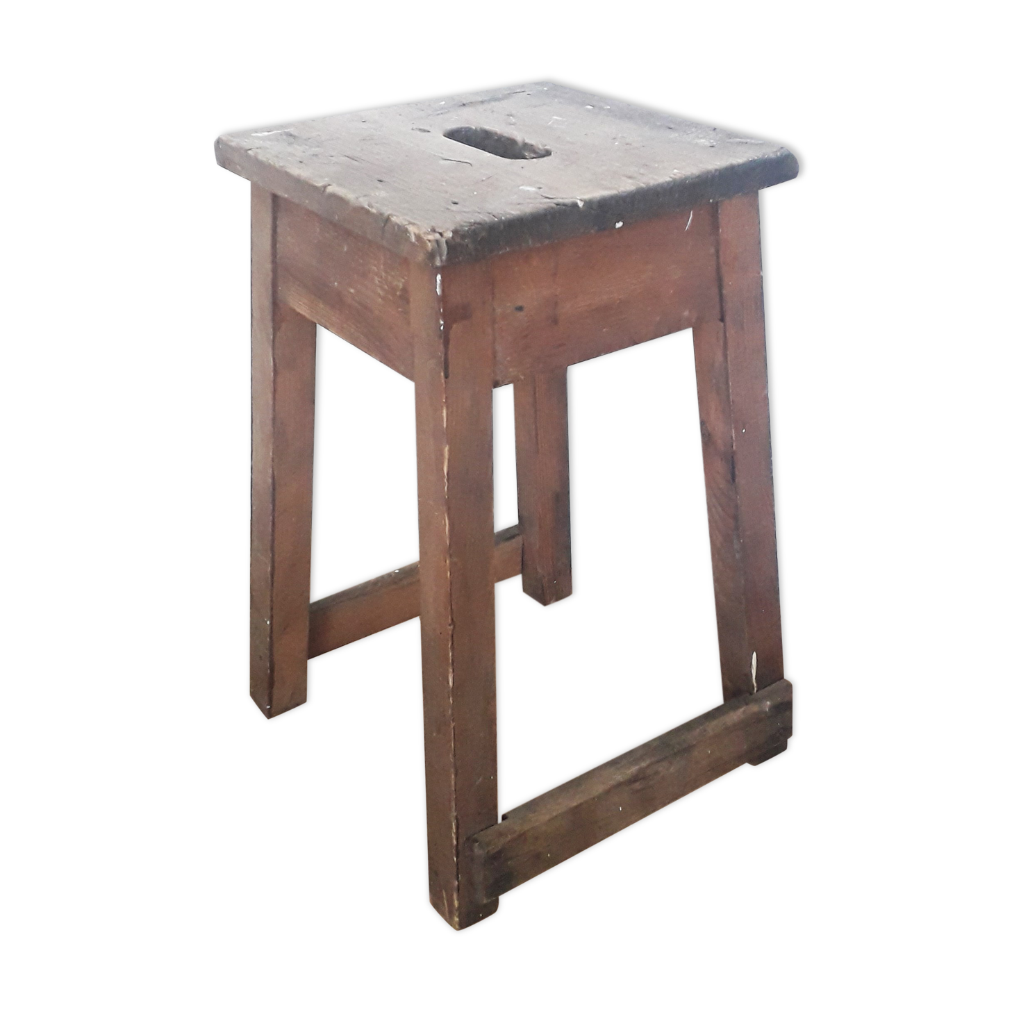 Old wooden workshop stool - 1940