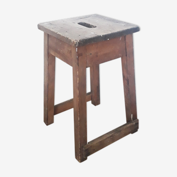 Old wooden workshop stool - 1940