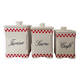 Pots farine sucre café