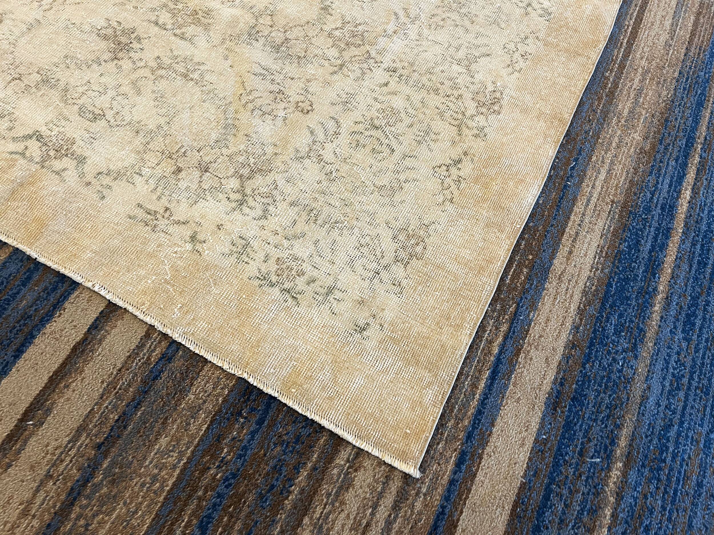 Handmade Floral Anatolian Turkish Rug