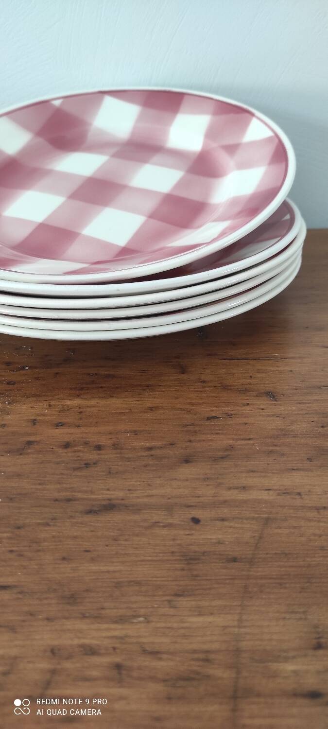 Ensemble Assiettes Plates,plat et saucière Vintage