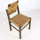 Chaise brutaliste en corde