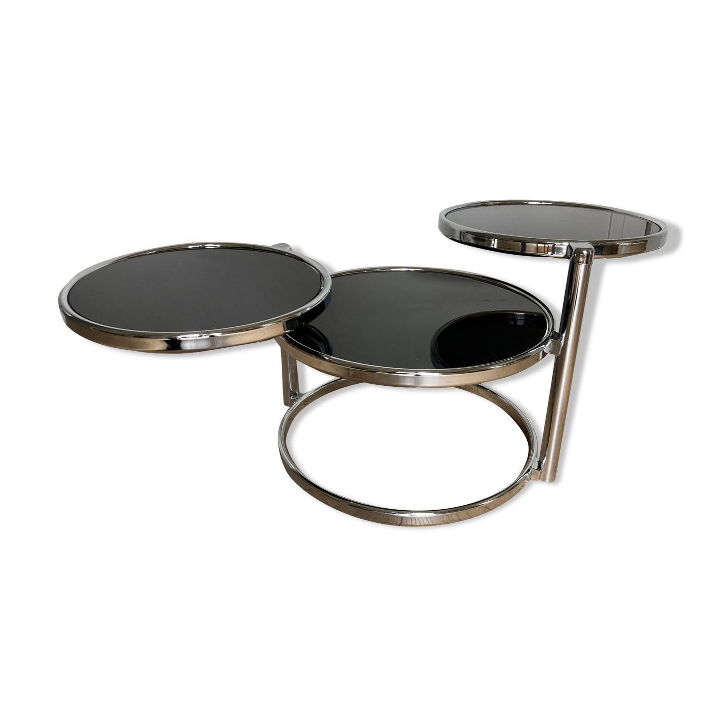 Table basse verre et métal