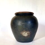 Painted terracotta pot