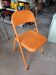 Vintage orange folding chair