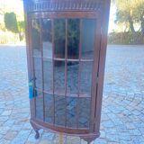Magnificent 19th century English mahogany corner cabinet