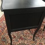 Pair of bedsides painted in black