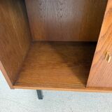 Buffet vaisselier vintage placage chêne