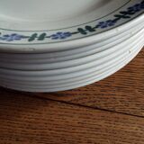 10 assiettes plates Saint Amand