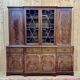 English mahogany secretary bookcase from the 1970s