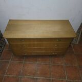 Vintage elm commode from the 1960s.