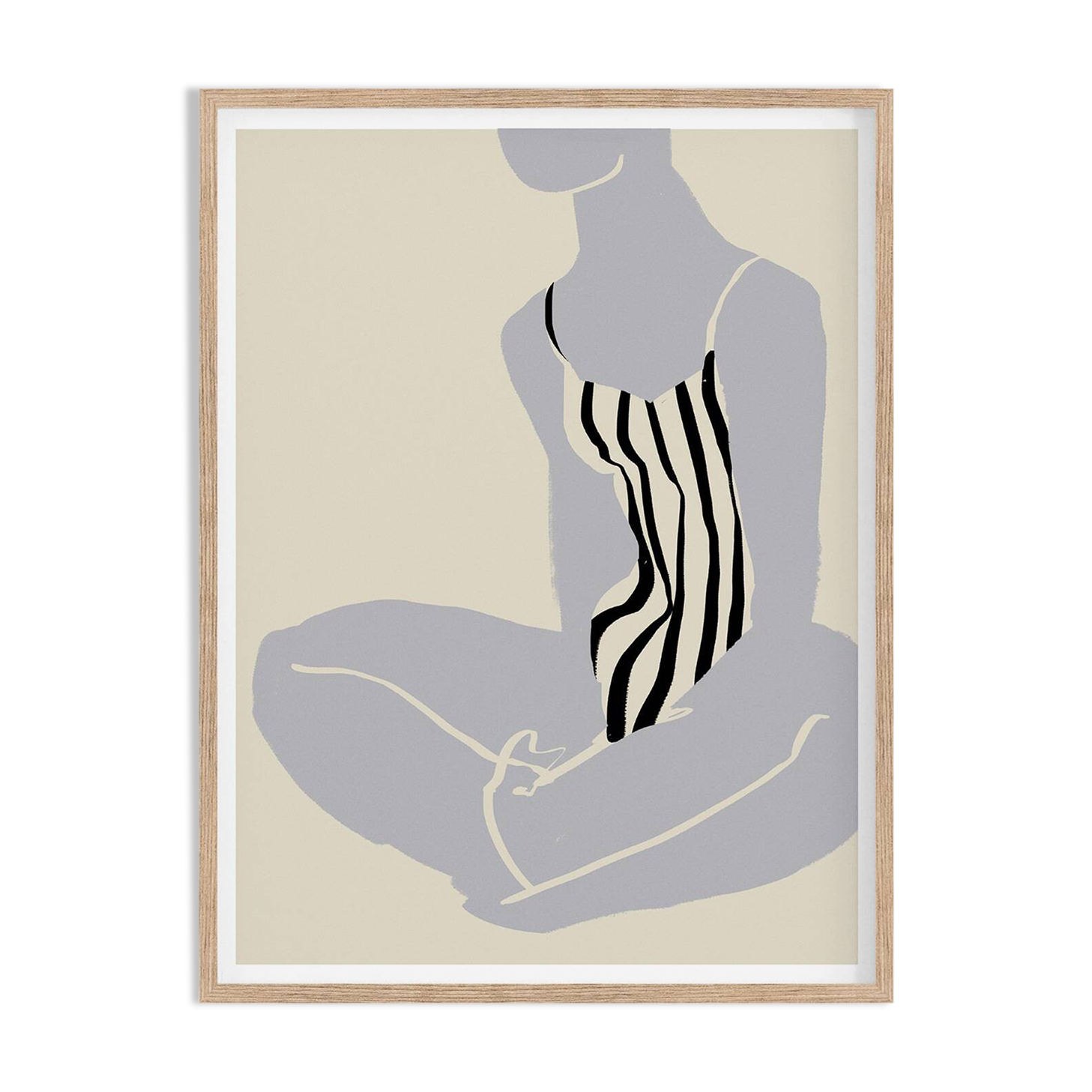 Female figure giclee art print, 50x70cm
