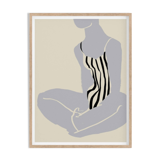 Female figure giclee art print, 50x70cm