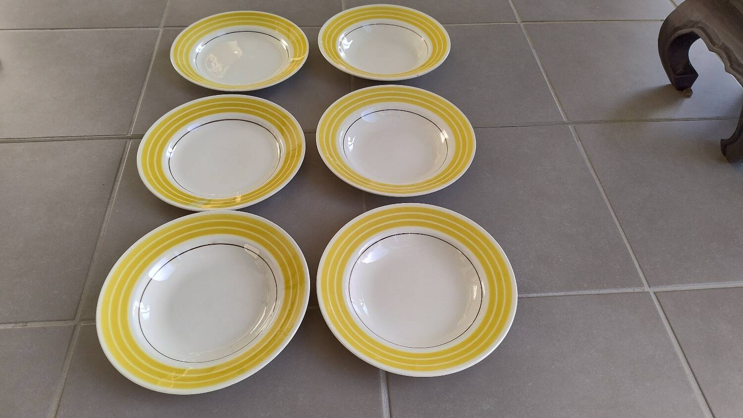 Lot assiette Gien modèle Lamartine