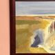 Original Swedish Oil on Panel – “Landscape” by JA 05 – Vintage & Framed – 58 × 48 cm (22.8" x 18.8")