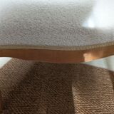 Renovated Voltaire armchair in Japandi style