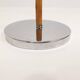 Vintage chrome leather floor lamp mid-century Atelje Lyktan, Sweden