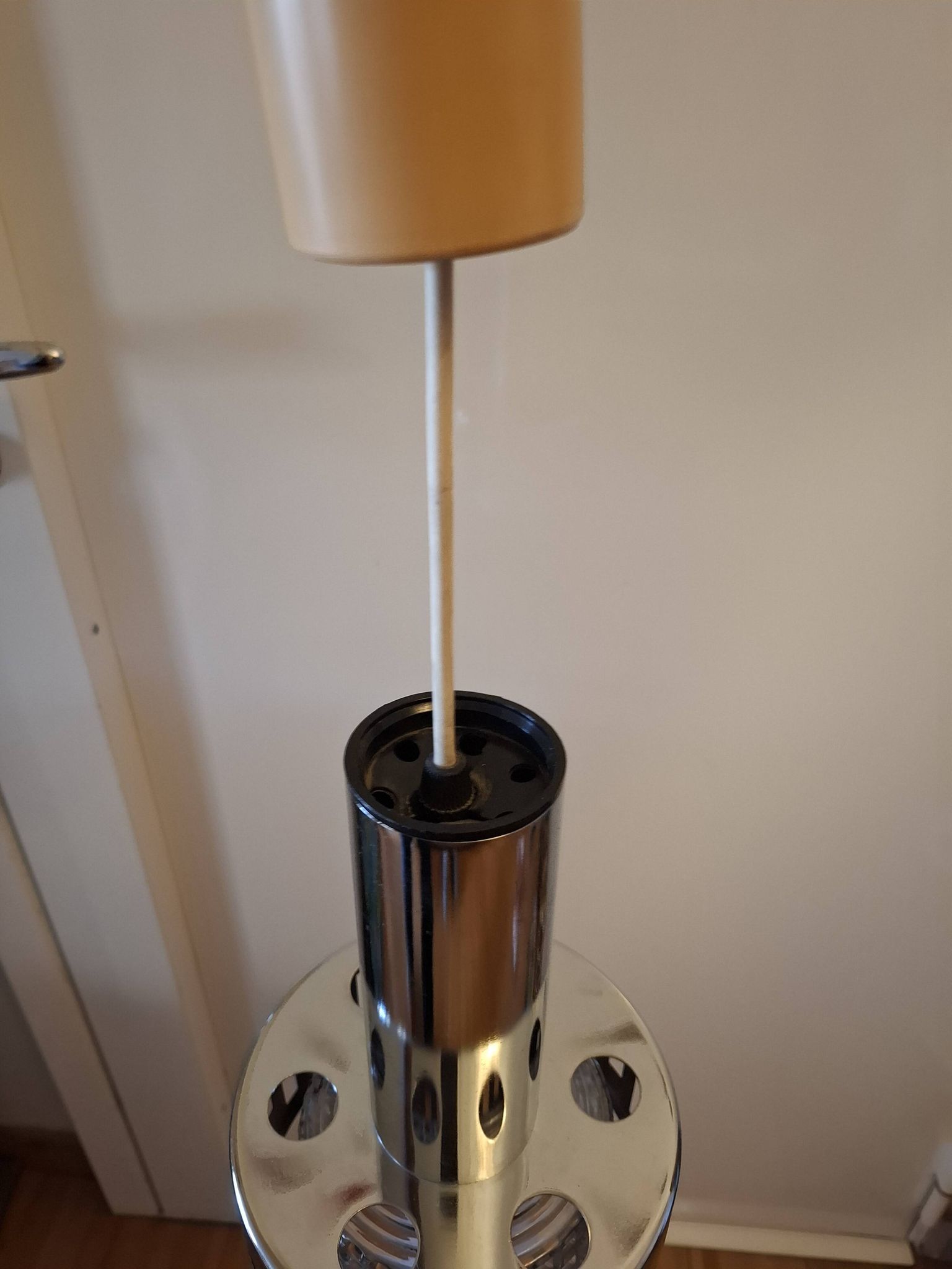 RAAK chrome metal pendant light, 1970s