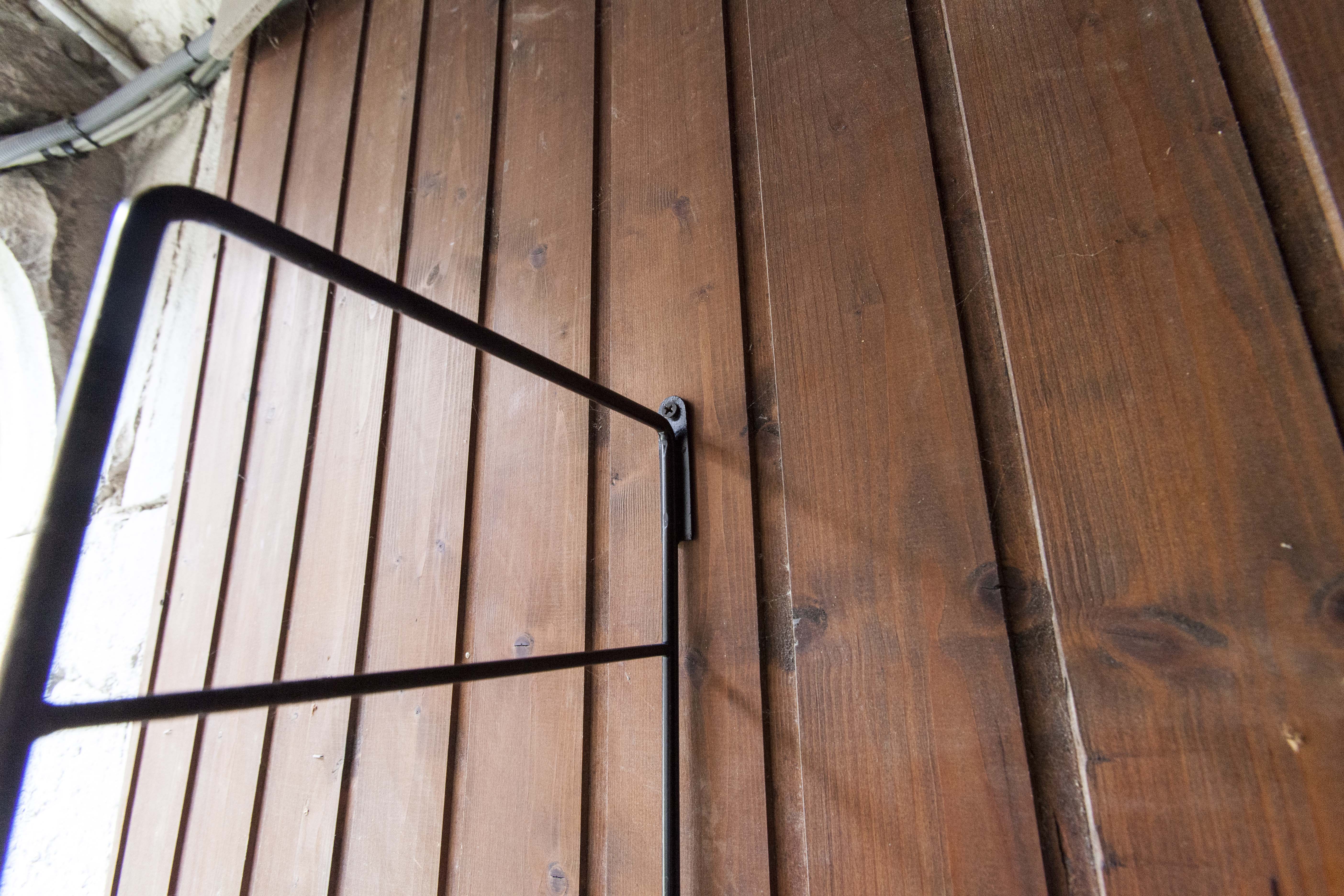 Black Thong and solid beech shelf