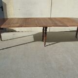 6-foot open panel in solid walnut, 5 extensions