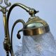 Swan neck brass lamp Art Nouveau