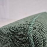 1950s, Danish relax chair, green furniture blend wool fabric, beech wood.