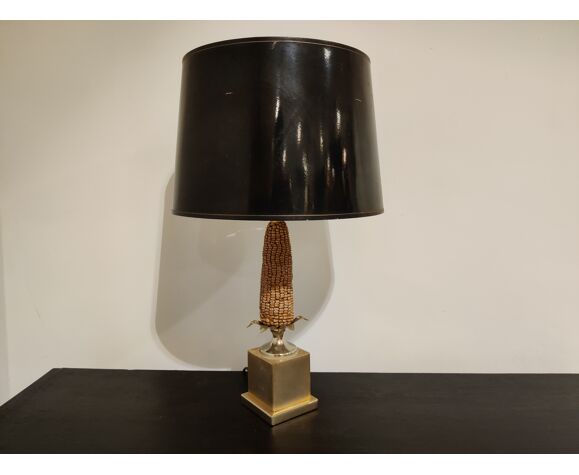 Vintage French Corn Table Lamp 1970s, French Table Lamp Nz