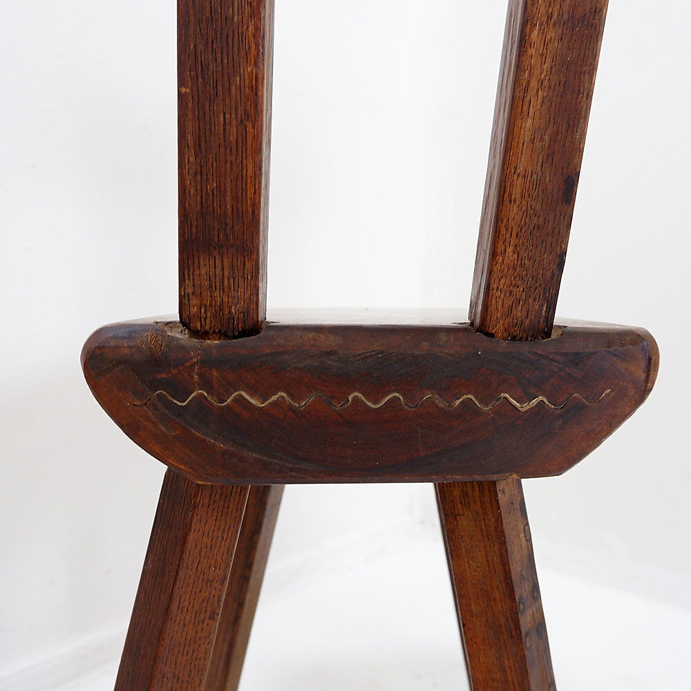 Set of 4 brutalist chairs by Mobichalet, Belgium 1950s/60s
