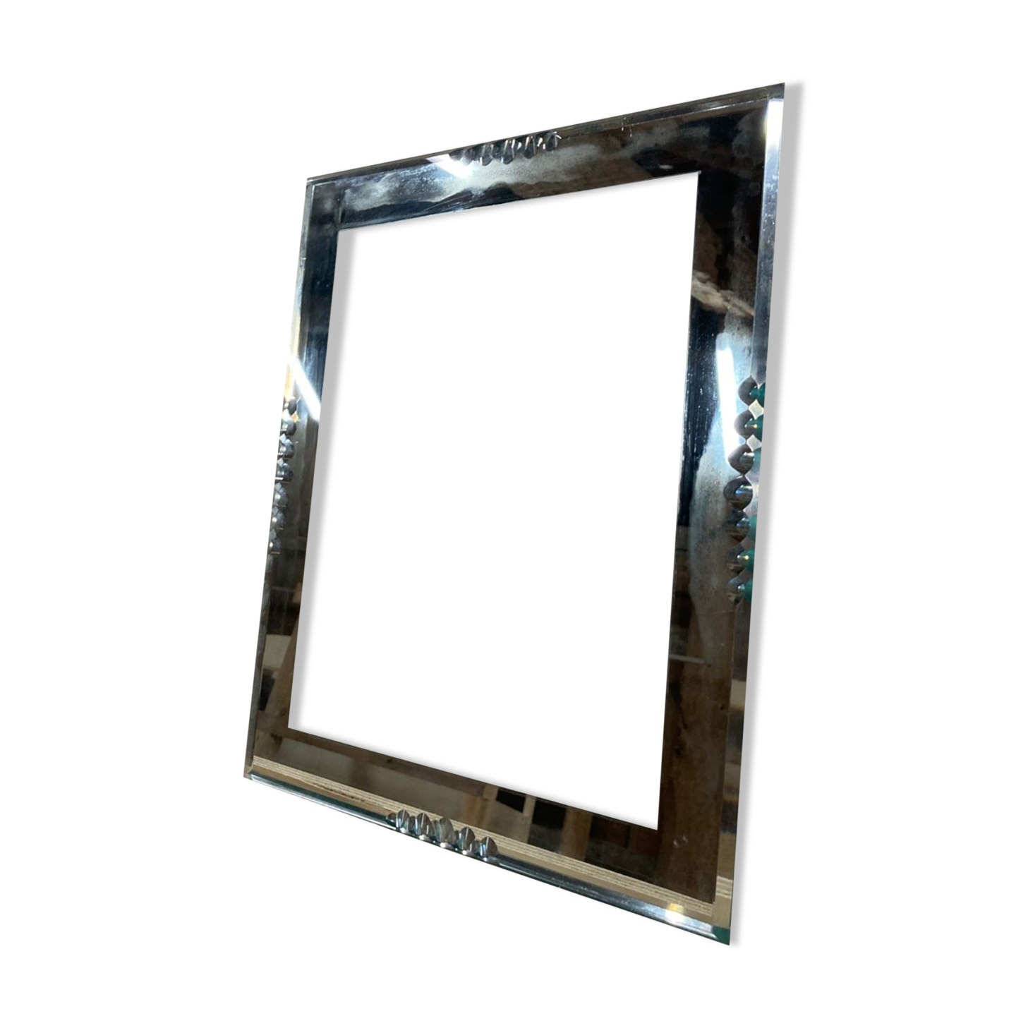 Cadre miroir vintage rectangulaire