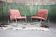 Fauteuil en chrome avec textile Knoll, 1980s