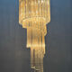 Large Murano Glass Trilobi Chandelier, Italy, 1960s