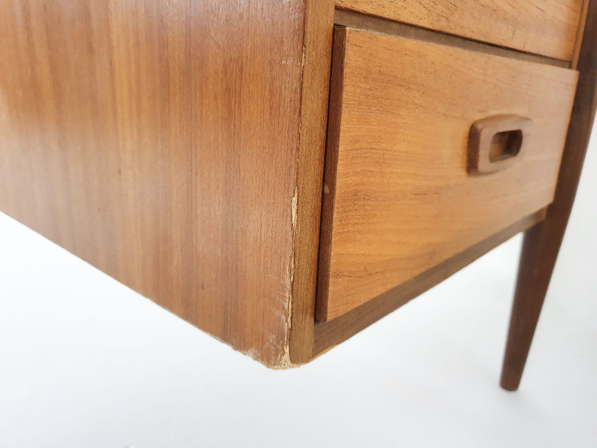 Mid-century teak desk, The Netherlands 1950's